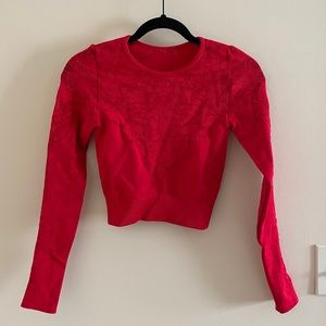 Fabletics Rich Red Workout Top